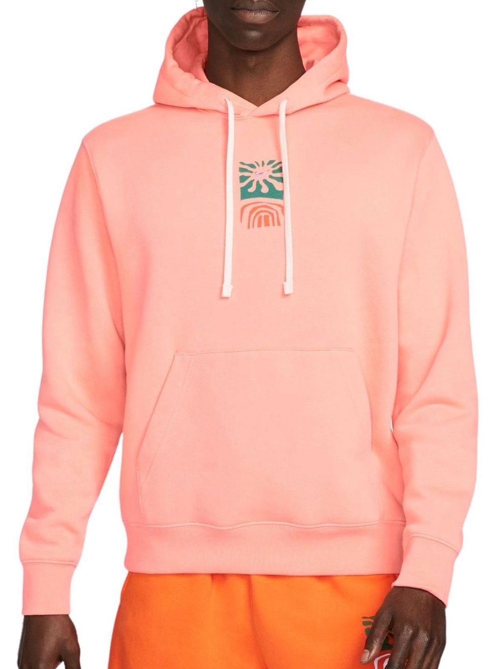 Men's Nike Coral Pink Graphic Pullover Hoodie